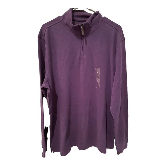 𝅺club room Ls French rib in dark fig - Picture 3 of 9